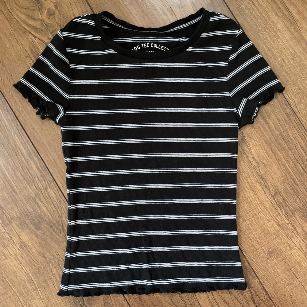 Aeropostale OG Ribbed Shrunken Tee XS